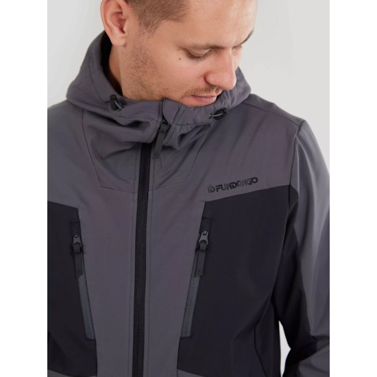 Мъжко яке softshell FUNDANGO Rauris - grey black