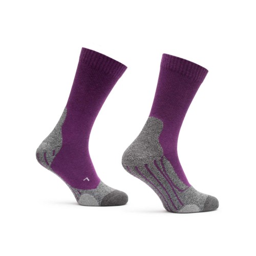 Чорапи за туризъм BRILLE Hike II purple