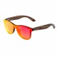 Слънчеви очила с дървени дръжки 7th Sense Gravity Polarized Red Mirror
