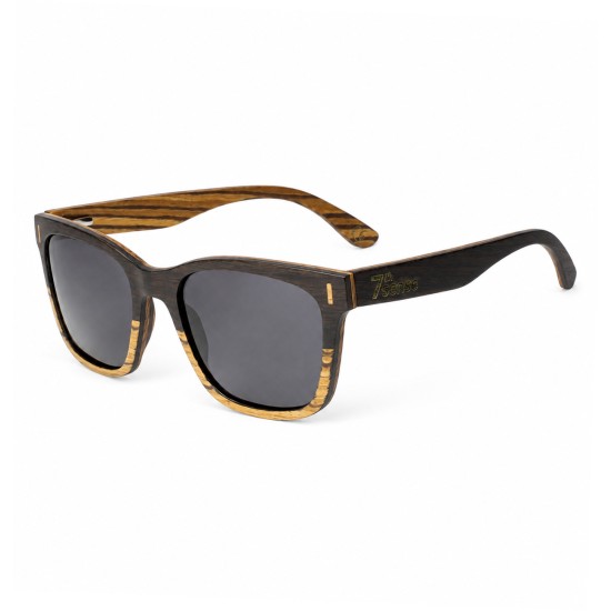 Дървени слънчеви очила 7th Sense Esperanza Grey Polarized