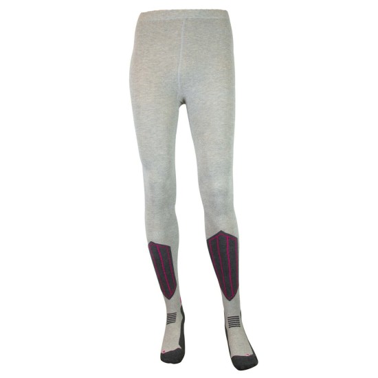 Зонирано термо бельо ски чорапогащник Toptex Sportline grey
