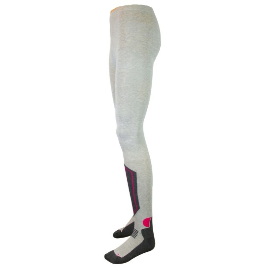 Зонирано термо бельо ски чорапогащник Toptex Sportline grey