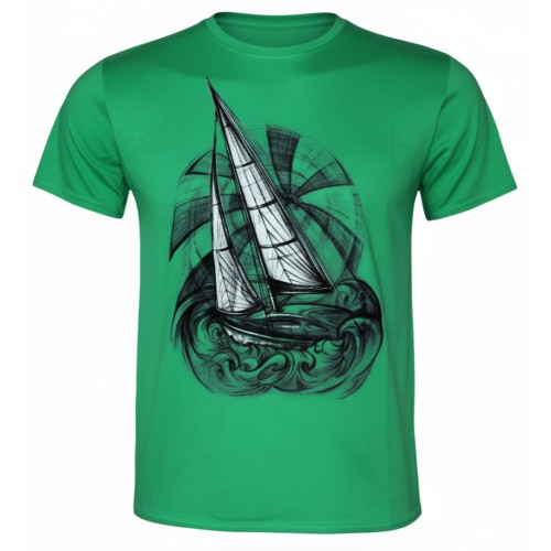 Мъжка тениска BASICS Frigate green