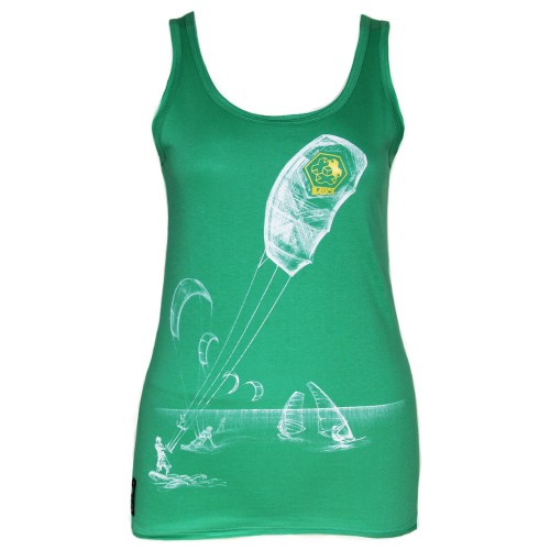 Дамски потник BASICS "Kite & Surf" green