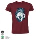 Мъжка тениска BASICS Free Ski burgundy