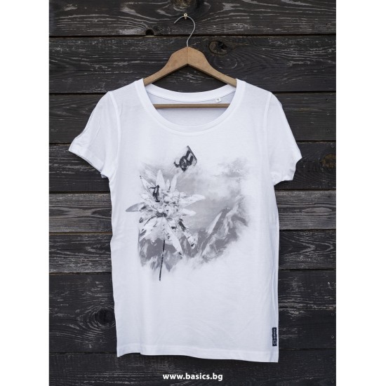 Дамска тениска BASICS Edelweiss white