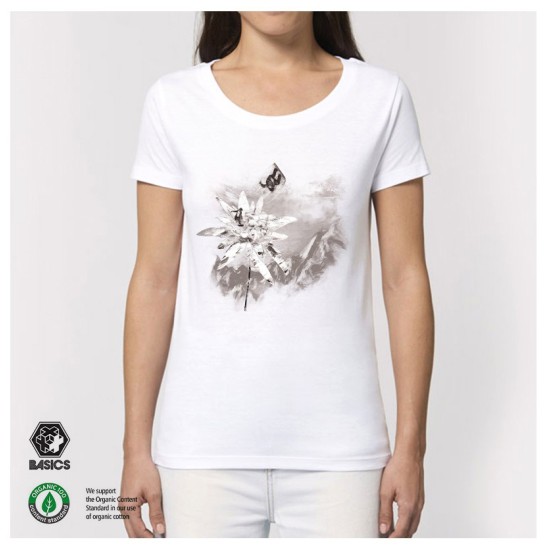 Дамска тениска BASICS Edelweiss white