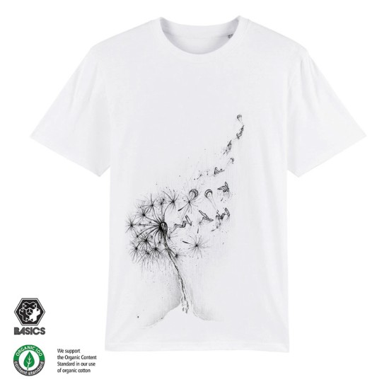 Мъжка тениска BASICS Dandelion Surfers white
