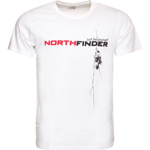 Мъжка тениска NORTHFINDER Rodin - white